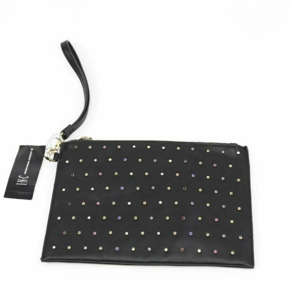 INC International Concepts Womens Molyy Wristlet Black Rhinestone One Size New - Picture 1 of 7